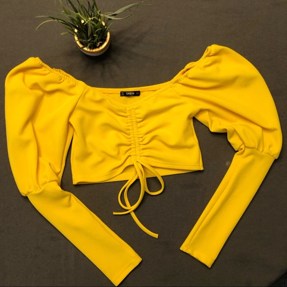 Yellow Crop top - Picture 3 of 3